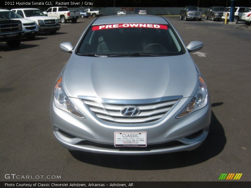 Radiant Silver / Gray 2012 Hyundai Sonata GLS