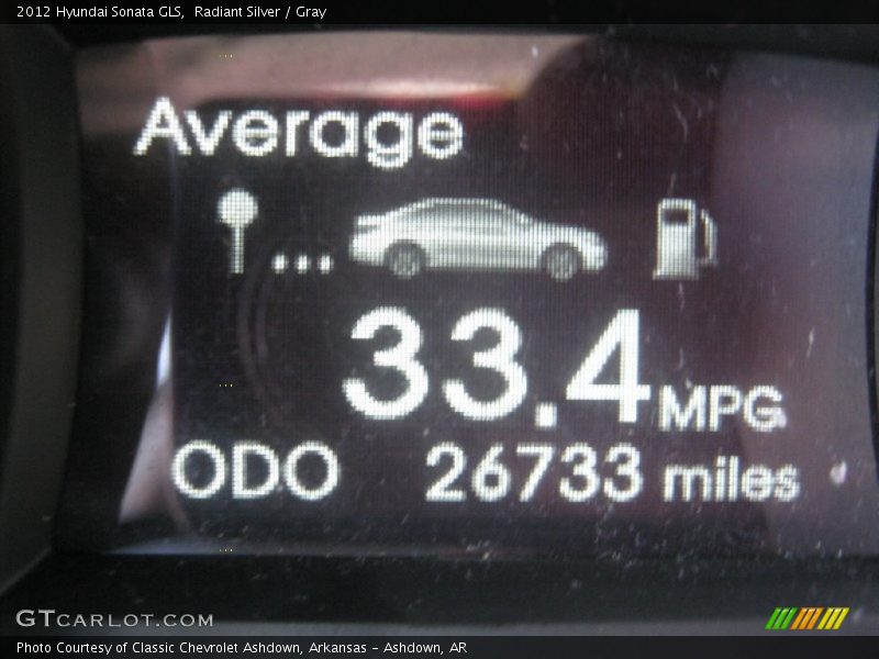 Radiant Silver / Gray 2012 Hyundai Sonata GLS