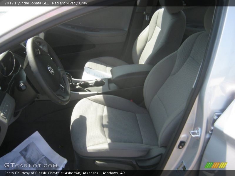 Radiant Silver / Gray 2012 Hyundai Sonata GLS