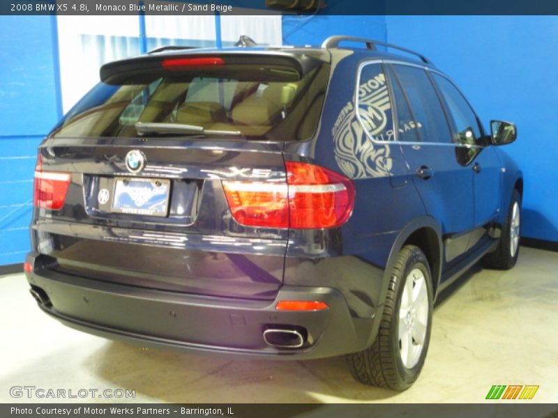 Monaco Blue Metallic / Sand Beige 2008 BMW X5 4.8i