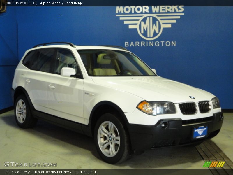 Alpine White / Sand Beige 2005 BMW X3 3.0i