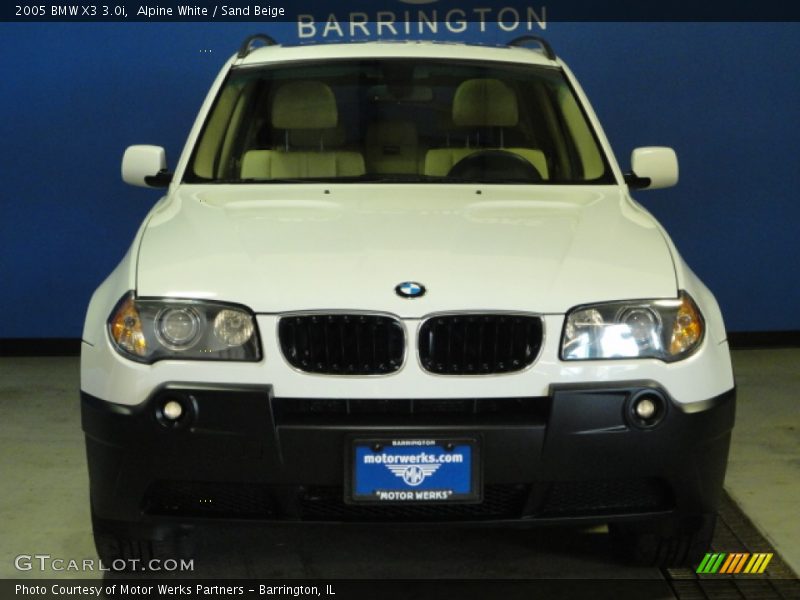 Alpine White / Sand Beige 2005 BMW X3 3.0i