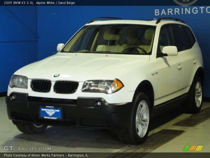 Alpine White / Sand Beige 2005 BMW X3 3.0i