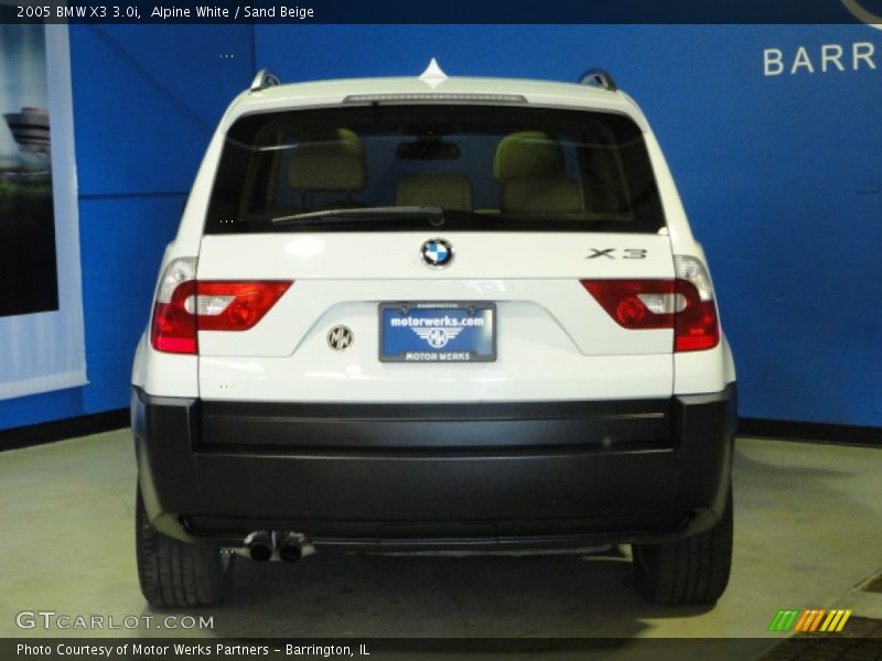 Alpine White / Sand Beige 2005 BMW X3 3.0i