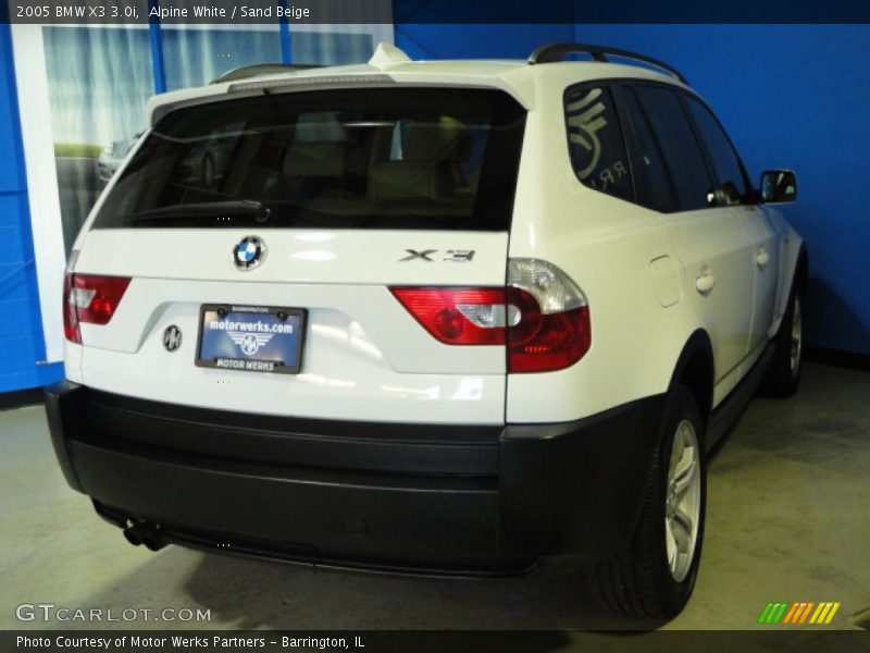 Alpine White / Sand Beige 2005 BMW X3 3.0i