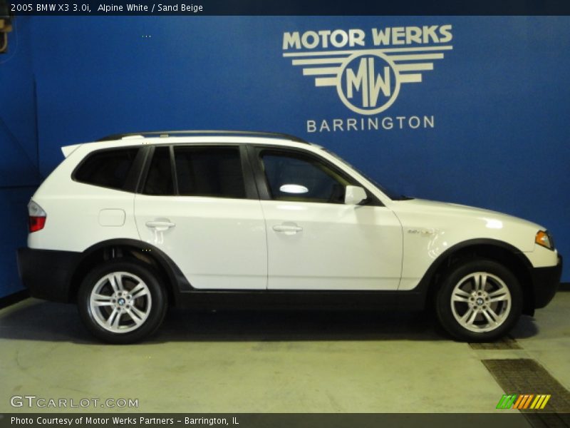 Alpine White / Sand Beige 2005 BMW X3 3.0i