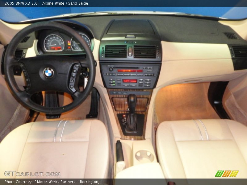 Alpine White / Sand Beige 2005 BMW X3 3.0i