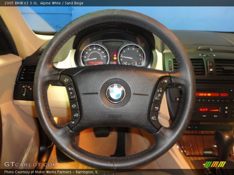Alpine White / Sand Beige 2005 BMW X3 3.0i