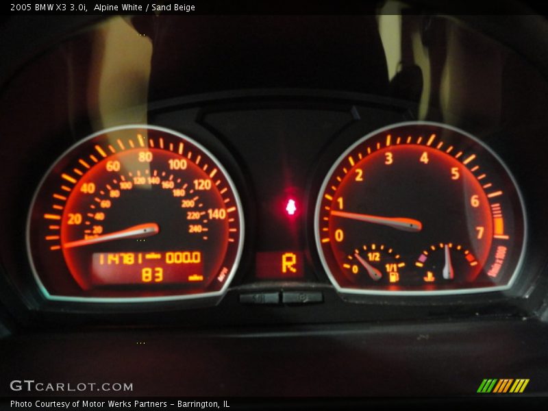 Alpine White / Sand Beige 2005 BMW X3 3.0i