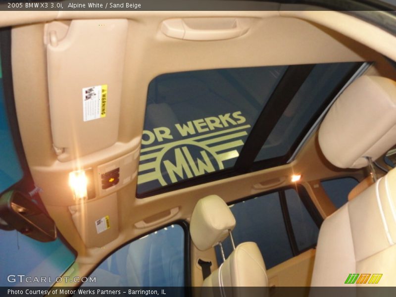 Alpine White / Sand Beige 2005 BMW X3 3.0i