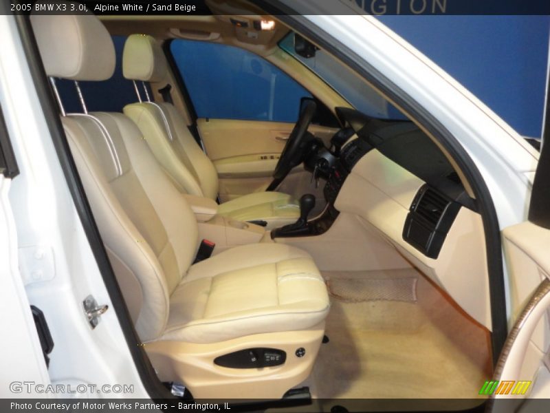 Alpine White / Sand Beige 2005 BMW X3 3.0i