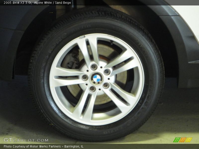 Alpine White / Sand Beige 2005 BMW X3 3.0i