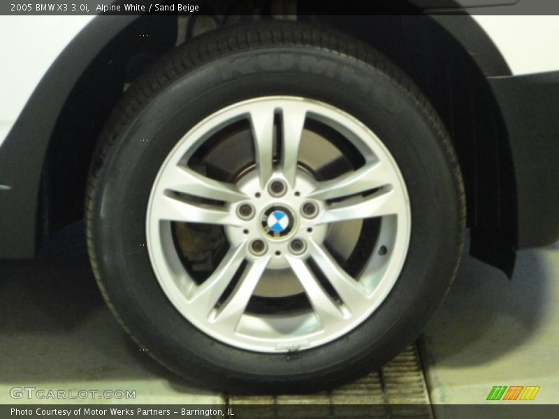 Alpine White / Sand Beige 2005 BMW X3 3.0i