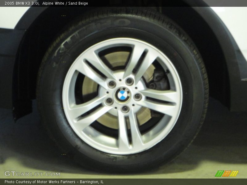 Alpine White / Sand Beige 2005 BMW X3 3.0i