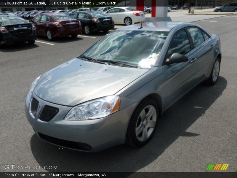 Blue Gold Crystal Metallic / Ebony Black 2008 Pontiac G6 Sedan