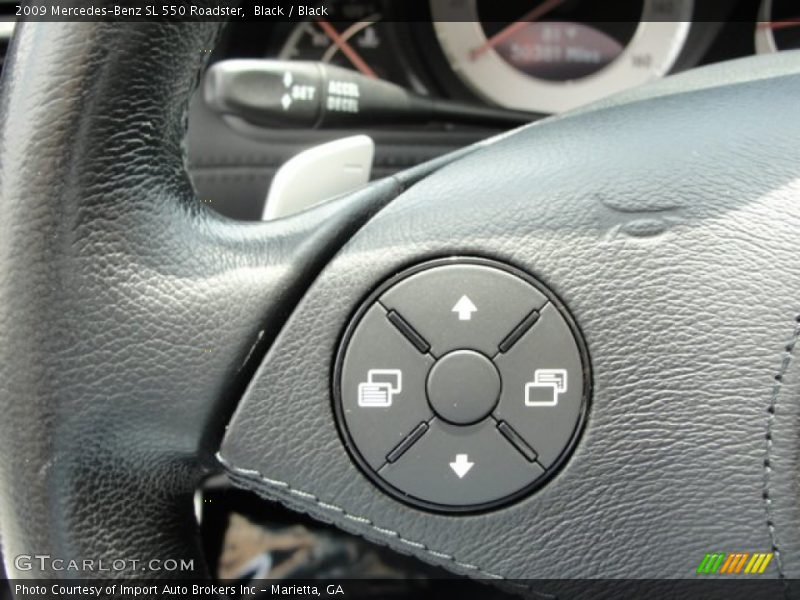 Black / Black 2009 Mercedes-Benz SL 550 Roadster