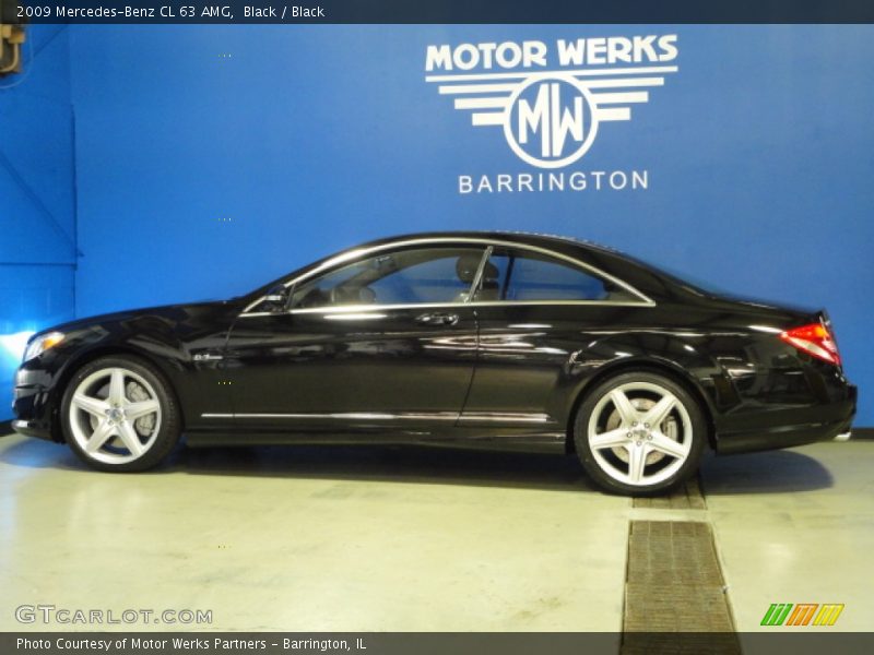 Black / Black 2009 Mercedes-Benz CL 63 AMG