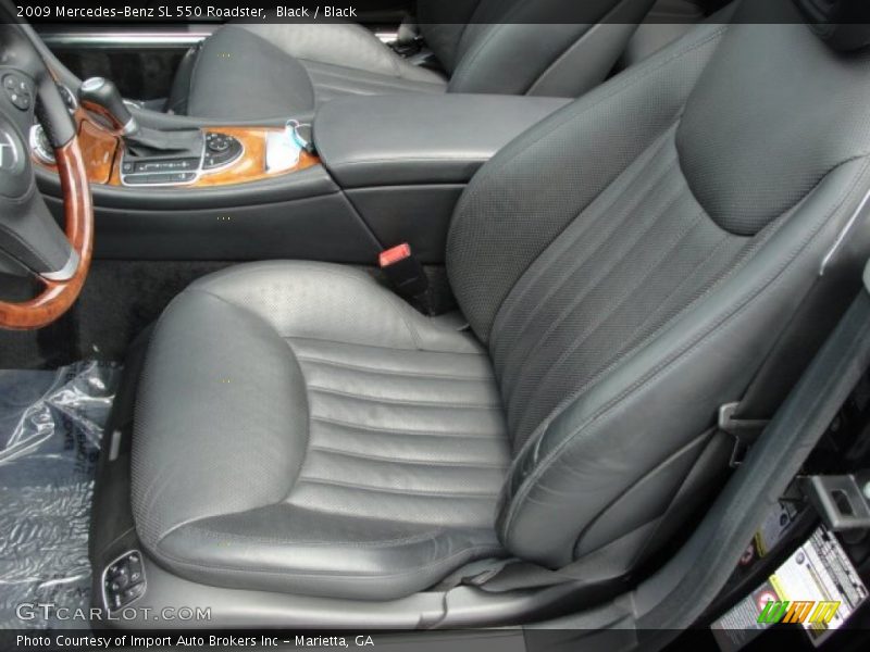 Black / Black 2009 Mercedes-Benz SL 550 Roadster