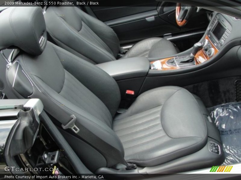 Black / Black 2009 Mercedes-Benz SL 550 Roadster