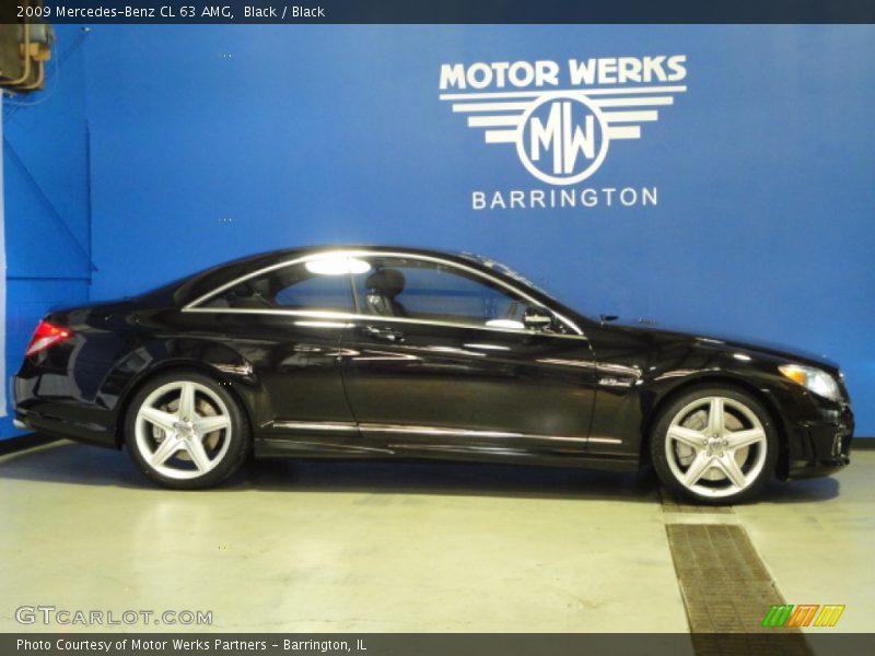 Black / Black 2009 Mercedes-Benz CL 63 AMG