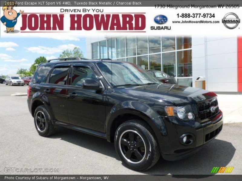 Tuxedo Black Metallic / Charcoal Black 2011 Ford Escape XLT Sport V6 4WD