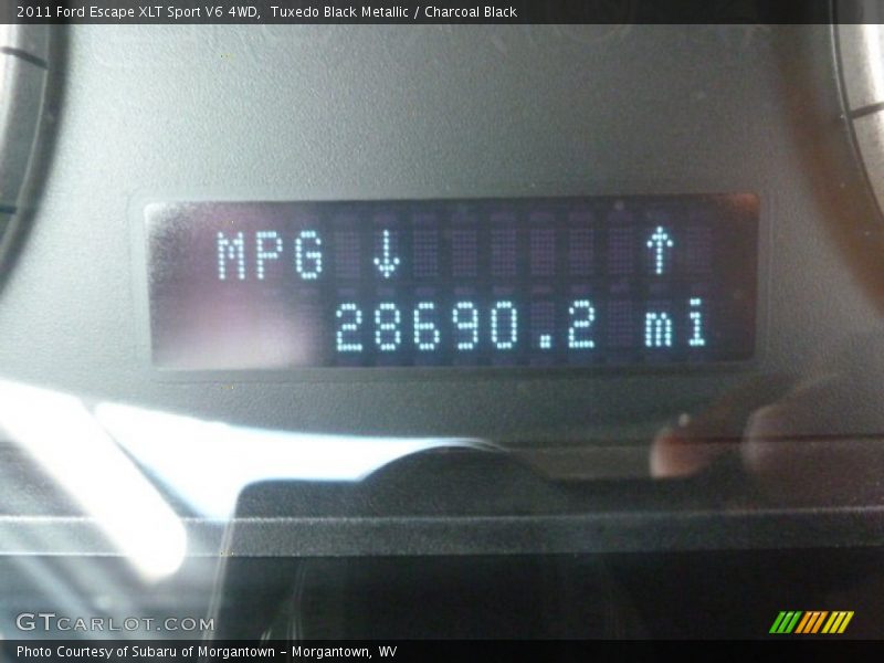 Tuxedo Black Metallic / Charcoal Black 2011 Ford Escape XLT Sport V6 4WD