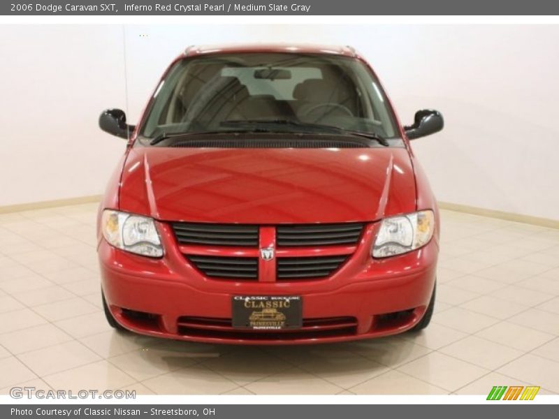 Inferno Red Crystal Pearl / Medium Slate Gray 2006 Dodge Caravan SXT