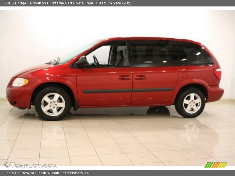 Inferno Red Crystal Pearl / Medium Slate Gray 2006 Dodge Caravan SXT