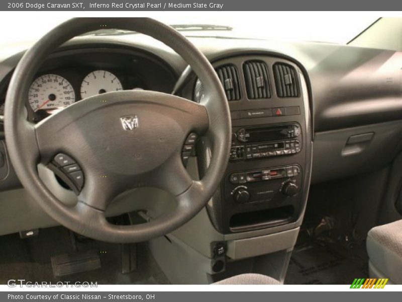 Inferno Red Crystal Pearl / Medium Slate Gray 2006 Dodge Caravan SXT