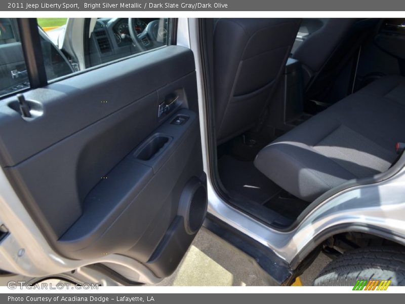 Bright Silver Metallic / Dark Slate Gray/Dark Olive 2011 Jeep Liberty Sport