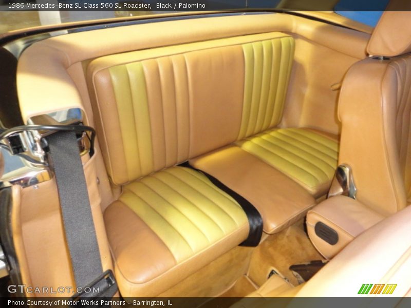 Rear Seat of 1986 SL Class 560 SL Roadster