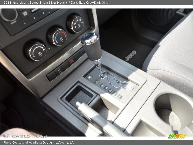 Bright Silver Metallic / Dark Slate Gray/Dark Olive 2011 Jeep Liberty Sport