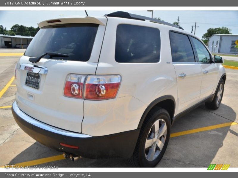 Summit White / Ebony 2012 GMC Acadia SLT