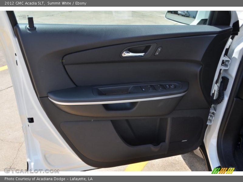Summit White / Ebony 2012 GMC Acadia SLT