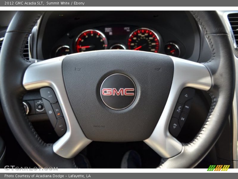 Summit White / Ebony 2012 GMC Acadia SLT