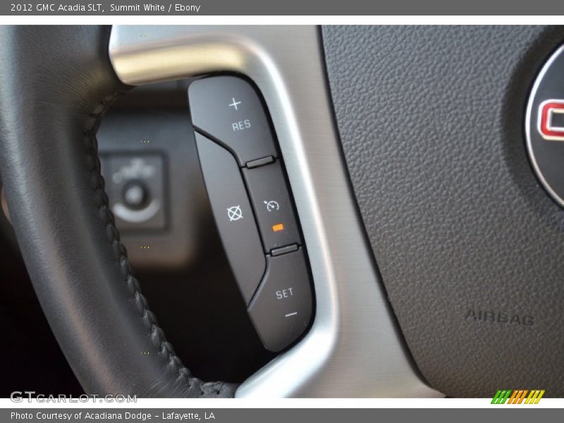 Summit White / Ebony 2012 GMC Acadia SLT