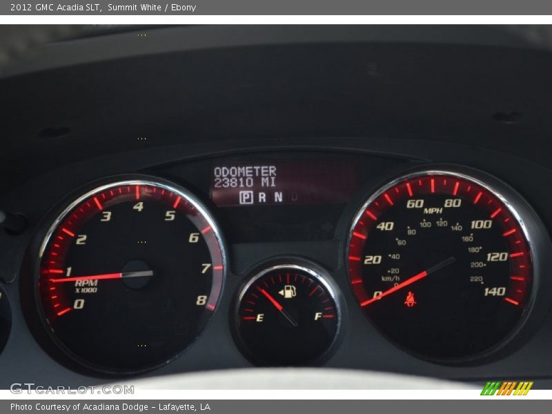 Summit White / Ebony 2012 GMC Acadia SLT