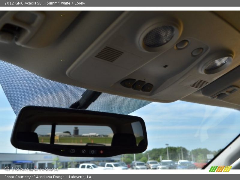 Summit White / Ebony 2012 GMC Acadia SLT