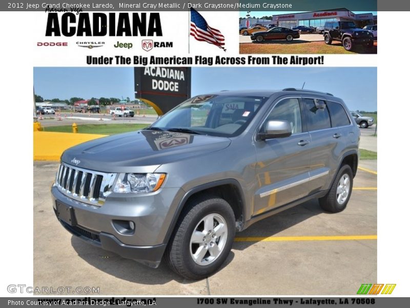 Mineral Gray Metallic / Dark Graystone/Medium Graystone 2012 Jeep Grand Cherokee Laredo