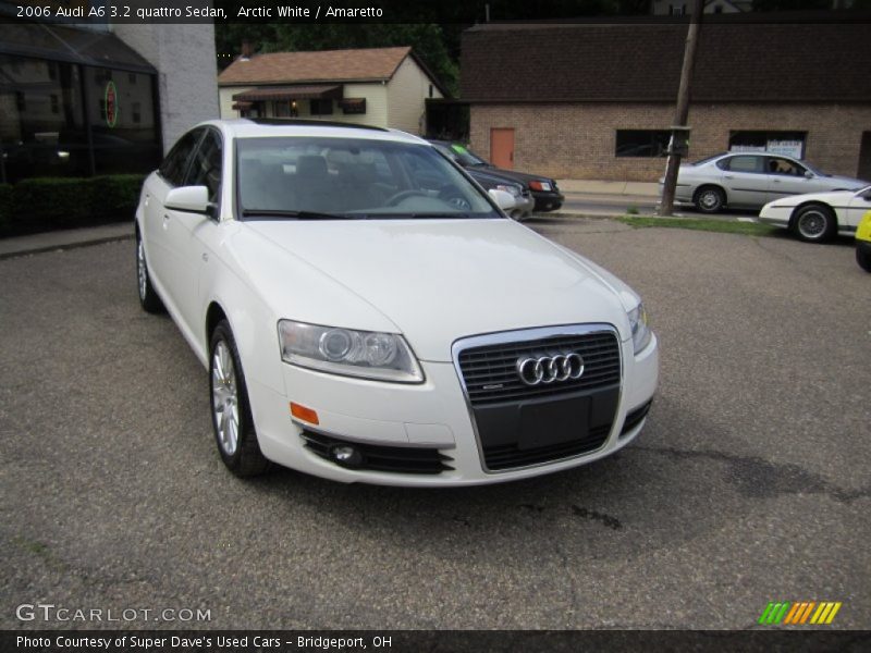 Arctic White / Amaretto 2006 Audi A6 3.2 quattro Sedan