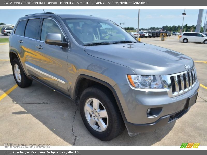 Mineral Gray Metallic / Dark Graystone/Medium Graystone 2012 Jeep Grand Cherokee Laredo