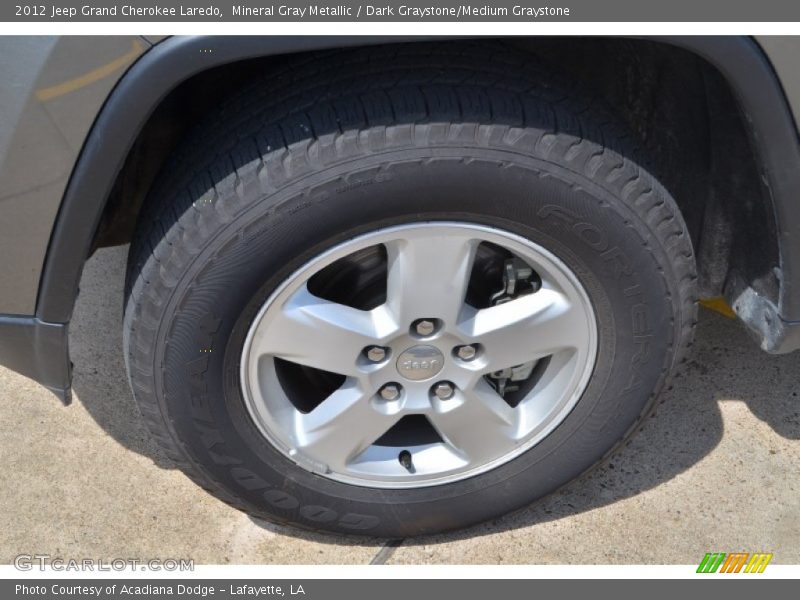 Mineral Gray Metallic / Dark Graystone/Medium Graystone 2012 Jeep Grand Cherokee Laredo