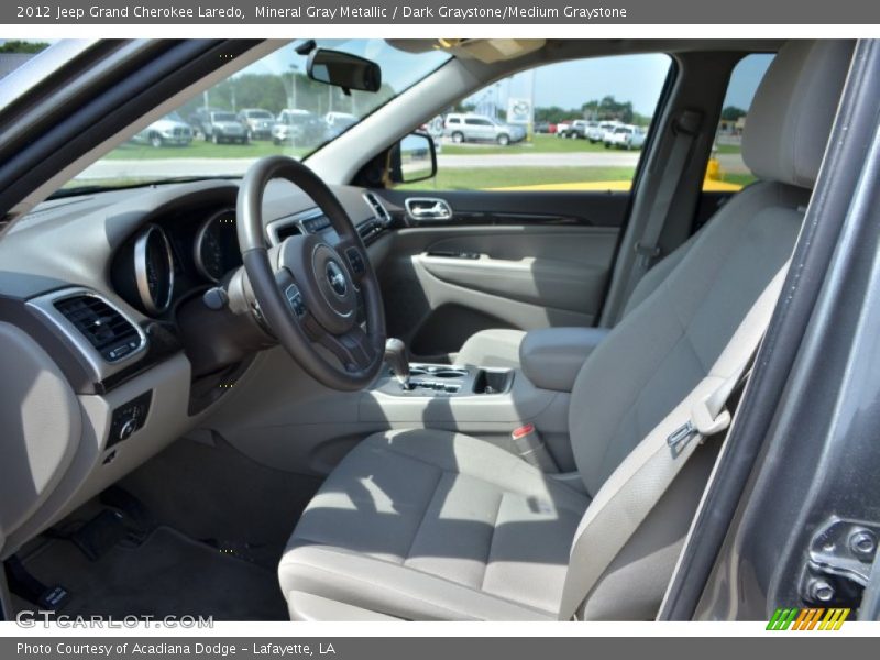 Mineral Gray Metallic / Dark Graystone/Medium Graystone 2012 Jeep Grand Cherokee Laredo