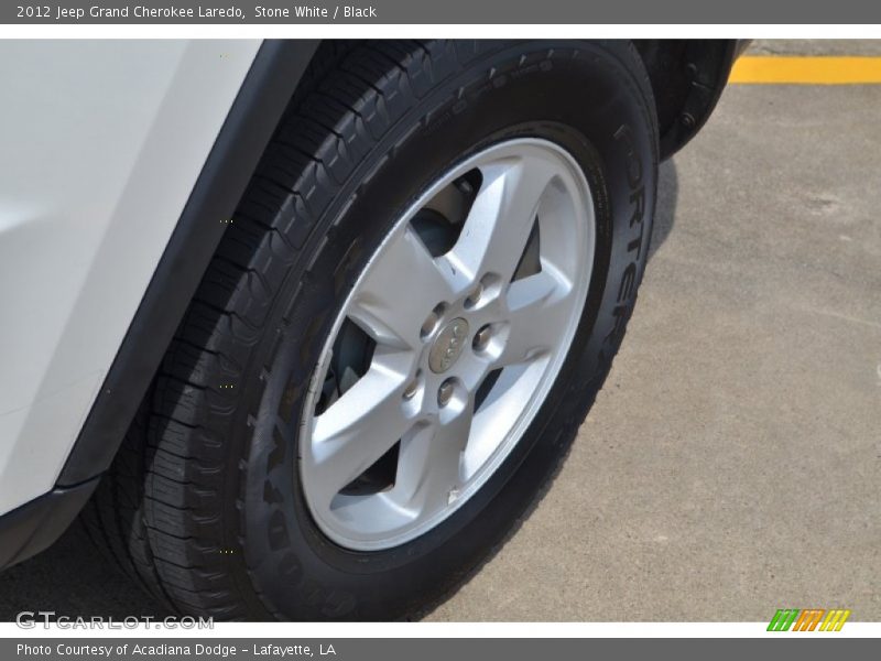 Stone White / Black 2012 Jeep Grand Cherokee Laredo