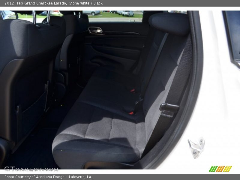 Stone White / Black 2012 Jeep Grand Cherokee Laredo