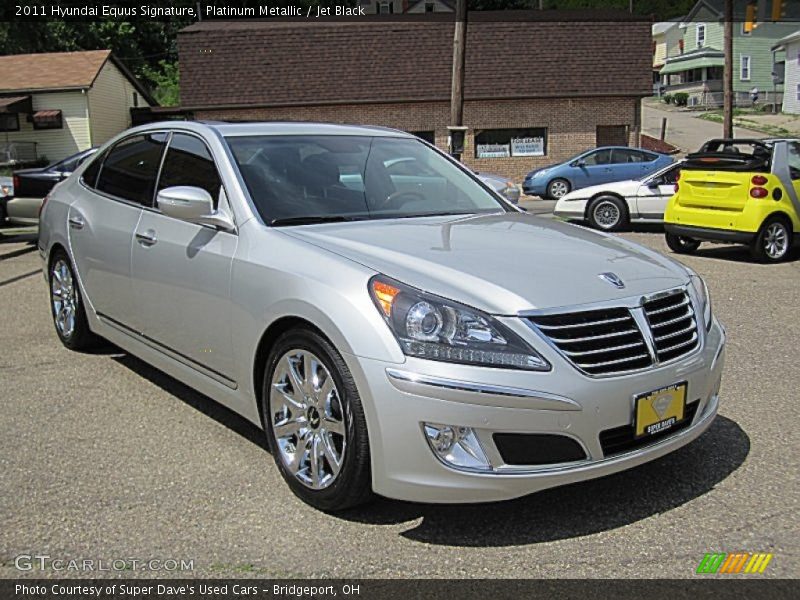 Platinum Metallic / Jet Black 2011 Hyundai Equus Signature