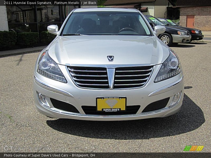 Platinum Metallic / Jet Black 2011 Hyundai Equus Signature