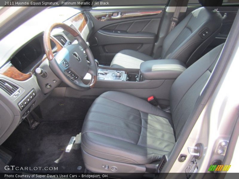 Platinum Metallic / Jet Black 2011 Hyundai Equus Signature