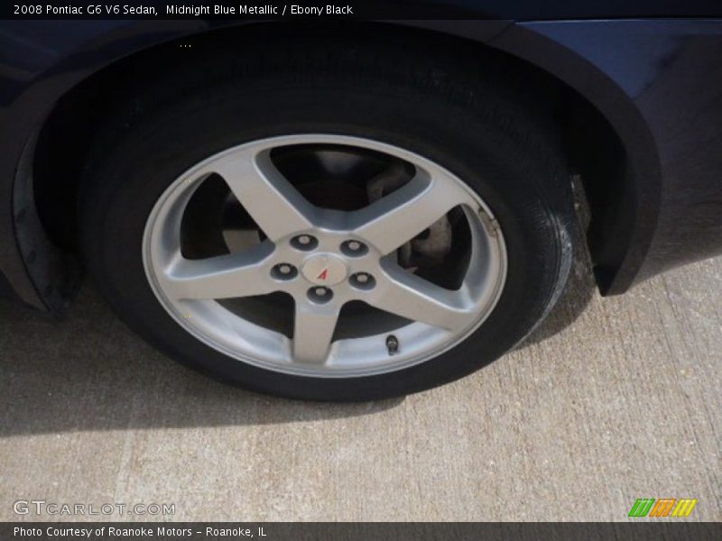 Midnight Blue Metallic / Ebony Black 2008 Pontiac G6 V6 Sedan