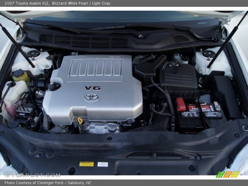 Blizzard White Pearl / Light Gray 2007 Toyota Avalon XLS